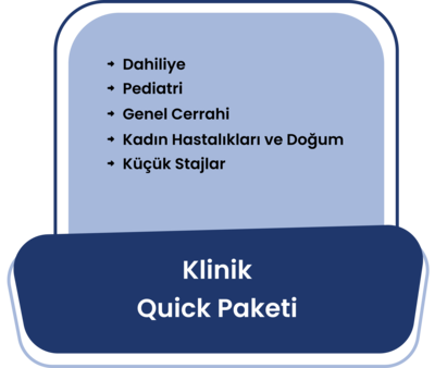 Klinik Bilimler Quick Eğitim Paketi